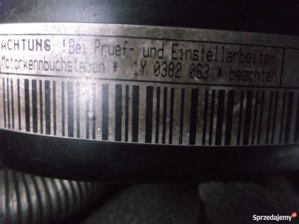 Silnik VW Golf III 19D symbol 1Y Sobieska Wola Pierwsza sprzedam