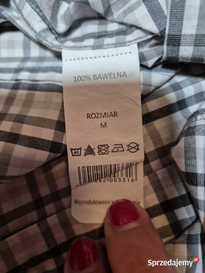 Letnia sportowa koszula męska M Białe Błota