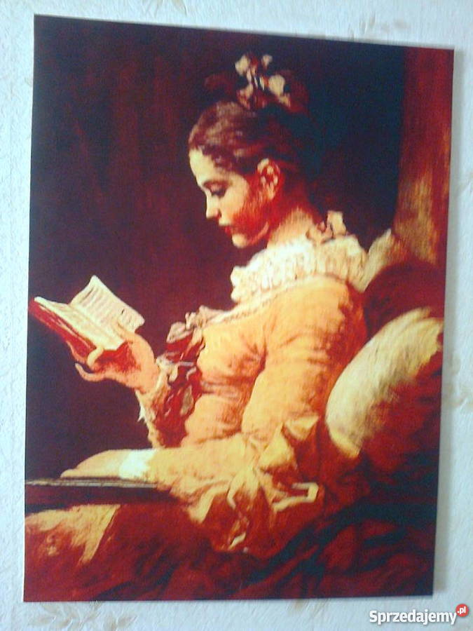 Obraz Dziewczyna czytająca książkę Barok