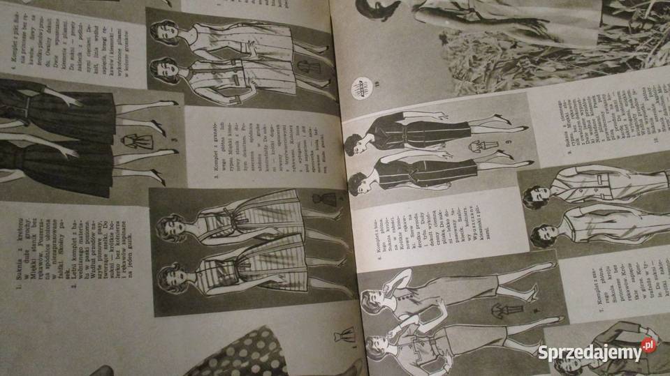 Magazyn modowy Świat Mody Lato 1960 katalogmoda Łódź