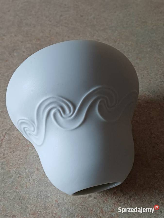 Vintage bialy wazon Nowy Targ