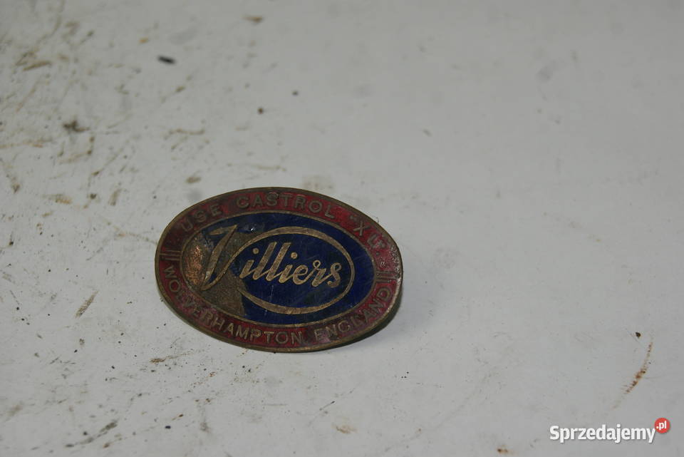 EMBLEMAT VILLIERS ORGINAŁ POKRYWA SILNIKA JAWA sprzedam