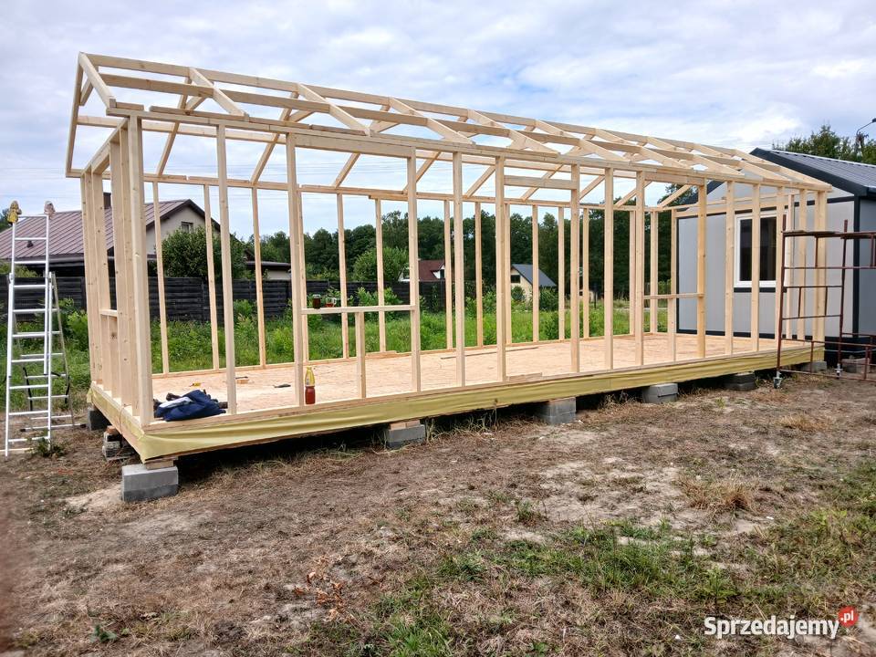 Domek szkieletowy całoroczny 35m2 Rządza