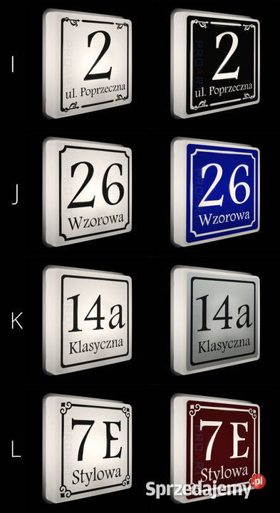 LED PODŚWIETLANY numer tabliczka na dom czujnik Tablice i numery Warszawa