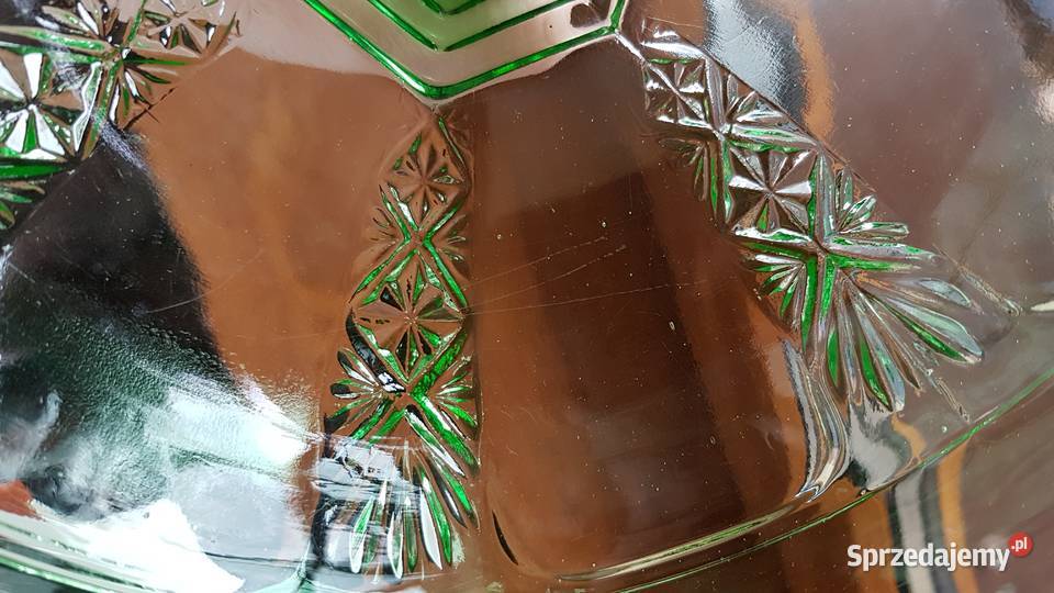 Owocarka kat 1172 Ząbkowice stare kolorowe szkło śląskie Dąbrowa Górnicza