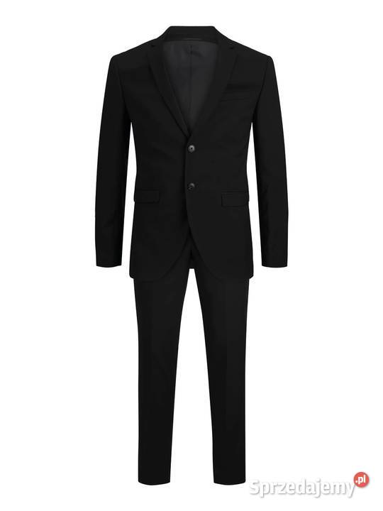 54 JACKJONES Garnitur super slim czarny Szczerbice