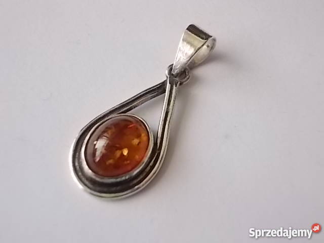 WISIOREK SREBRO Z BURSZTYNEM srebrne pomorskie Gdynia