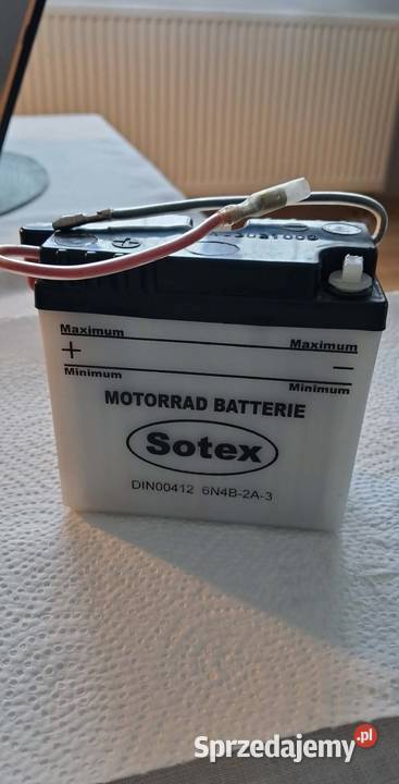 Akumulato rmotocyklowy Sotex 6V małopolskie Łukanowice