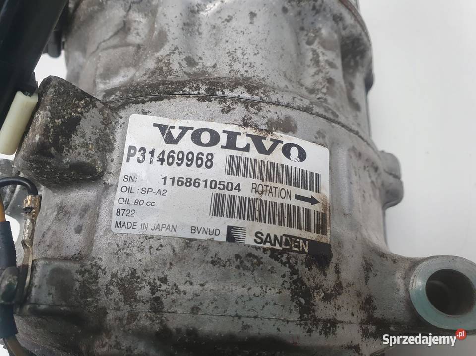 Volvo S60 II V60 20 D3 SPRĘŻARKA KLIMATYZACJI Janów sprzedam