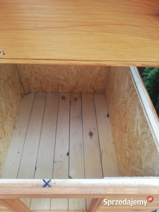 Buda psa drewniana ocieplona solidna 75x55 Starachowice