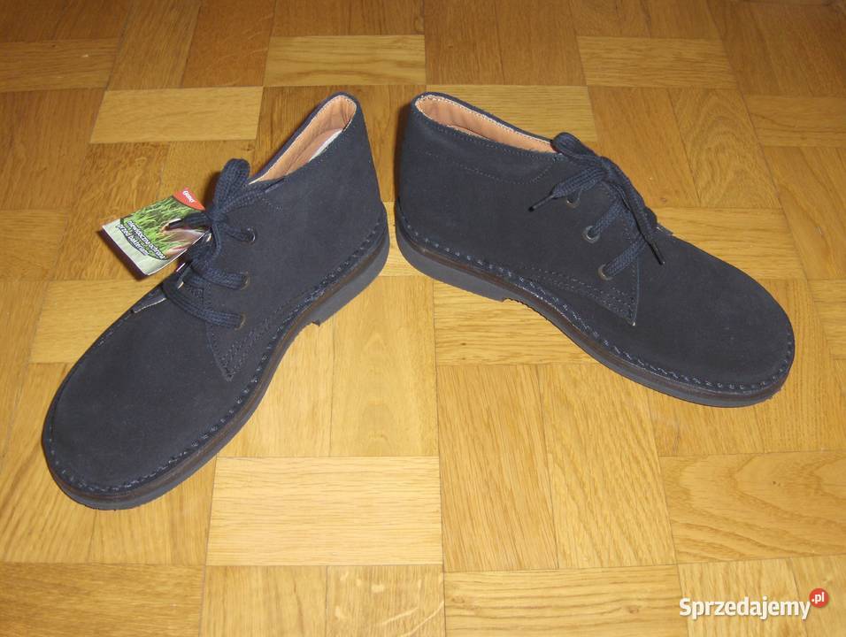 Otmęt Męskie butytrzewikicielaki Czarne 41 NOWE Półbuty Łódź