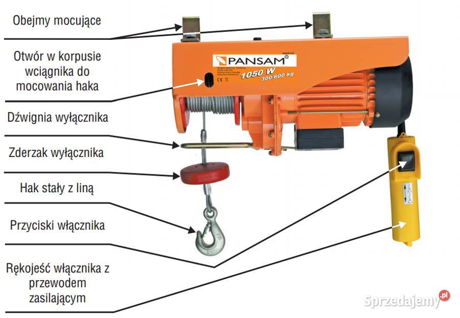 PANSAM A045120 WCIĄGARKA WYCIĄGARKA ELEKTRYCZNA Opalenica