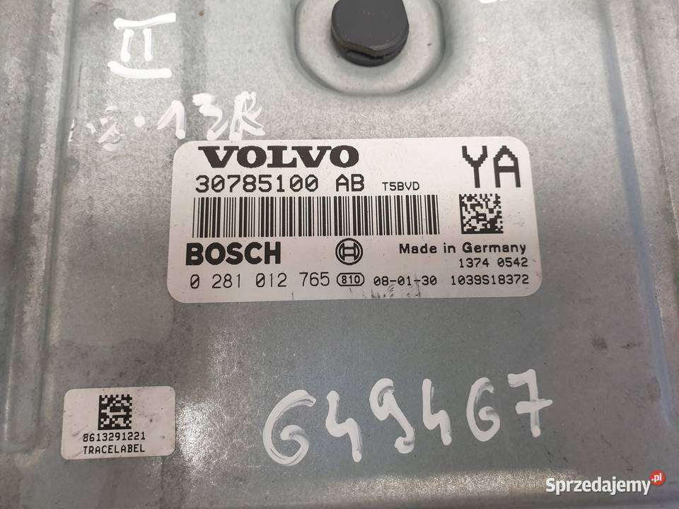 Volvo V70 III 24 D5 STEROWNIK SILNIKA komputer osobowe Janów