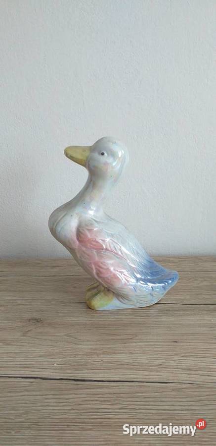 Ceramiczna kaczka prl Przedbórz