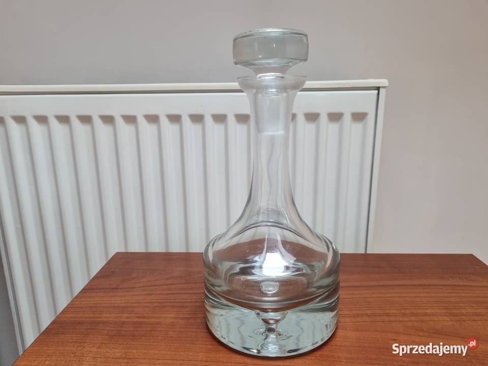 Karafka Krosno grube dno szkło z okresu PRL stan lubelskie