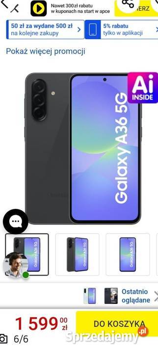 Samsung A36 5g nowy Skawina