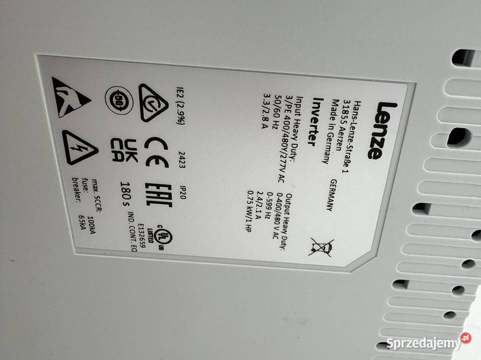 Lenze i510 I51AE175F10V10000S 075kW Inverter Warszawa