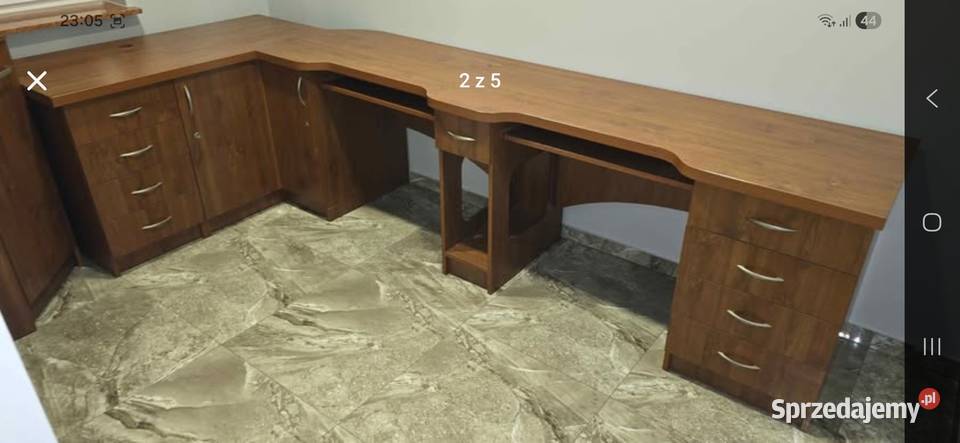 Duży Zestaw Gabinetowy Narożne Biurko 300 Czechowice-Dziedzice