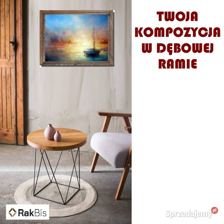 Ramka drewniana na zdjęcie obraz 50x50 Rakszawa
