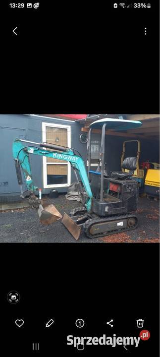 Minikoparka 1T kingway zamiana Polanów sprzedam