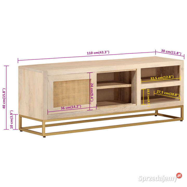 Szafka pod TV 110x30x40 lite drewno mango i Pozostałe Warszawa sprzedam