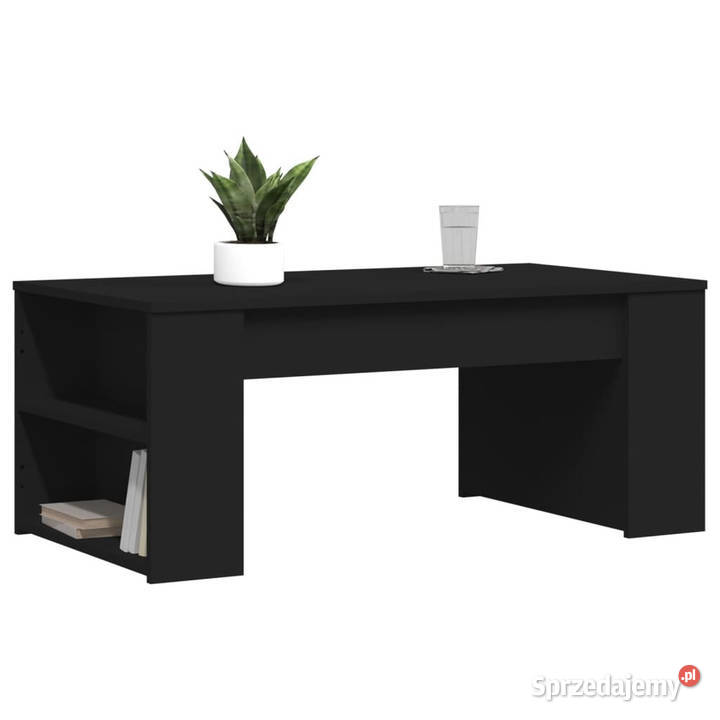 Stolik kawowy czarny 102x55x42 materiał mazowieckie Warszawa