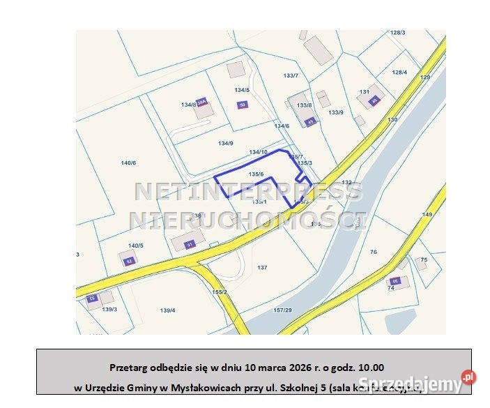 Sprzedam grunt Mysłakowice 1399 metrów