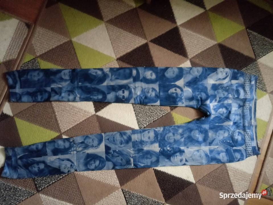 Nowe legginsy bezszwowe z twarzami małopolskie Chrzanów sprzedam