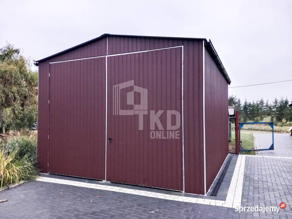 Garaż Blaszany 35x6 Brama rynny Podwyższenie Garaże i miejsca postojowe Lubartów