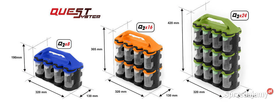 Organizer warsztatowy QuestSystem Q2x8 zielony Cieszyn