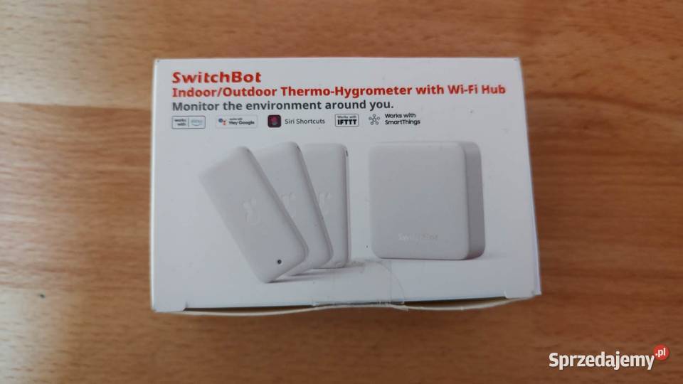 SwitchBot Hub Mini z czujnikami temperatury i Książ Wielkopolski