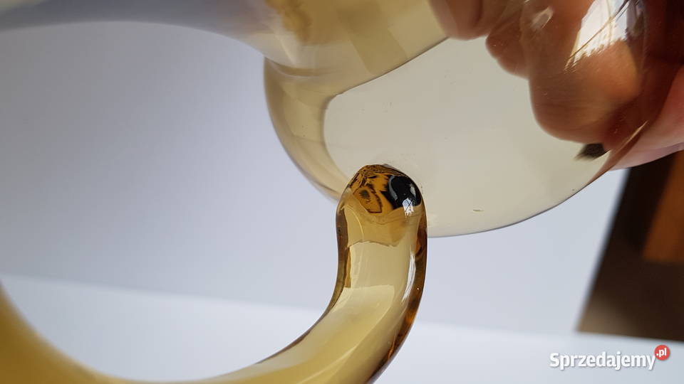 Ciężki wazon amfora Huta Sudety Horbowy kolorowe Dąbrowa Górnicza