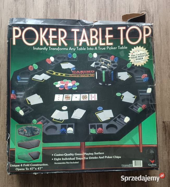 Duży blat stół do pokera 47 x 47 małopolskie
