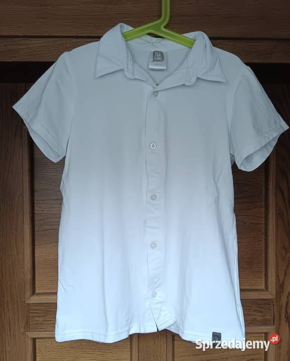 Biała koszula z krótkim rękawek All for kids Zbylitowska Góra