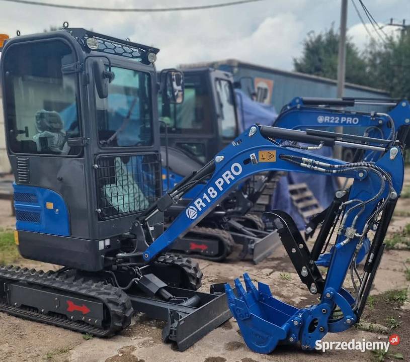 mini koparka RIPPA r18 silnik Kubota diesel warmińsko-mazurskie Pasym