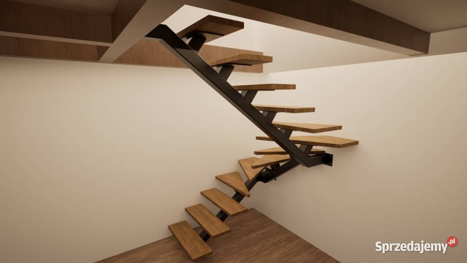 Schody stalowe dywanowe policzkowe belkowe Rzeszów