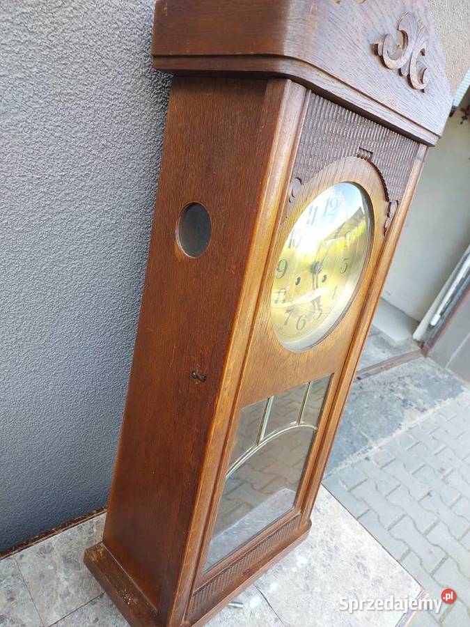 209 Stary zegar ścienny przedwojenny ładny Antyki Antyki Tczew