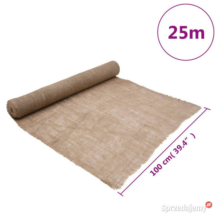 Tkanina jutowa w rolce 1x25 m 100 juta 200 gm Warszawa sprzedam