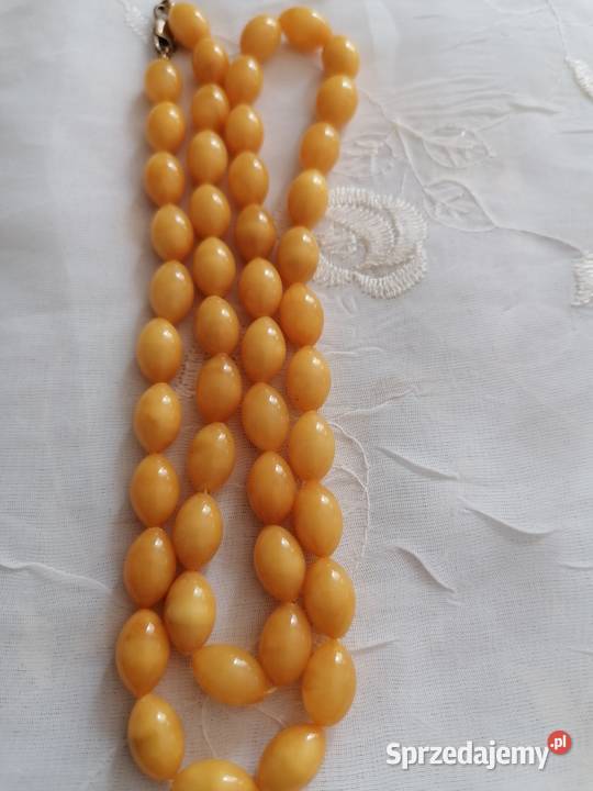 Naszyjnik Bursztyn oliwki Białystok sprzedam