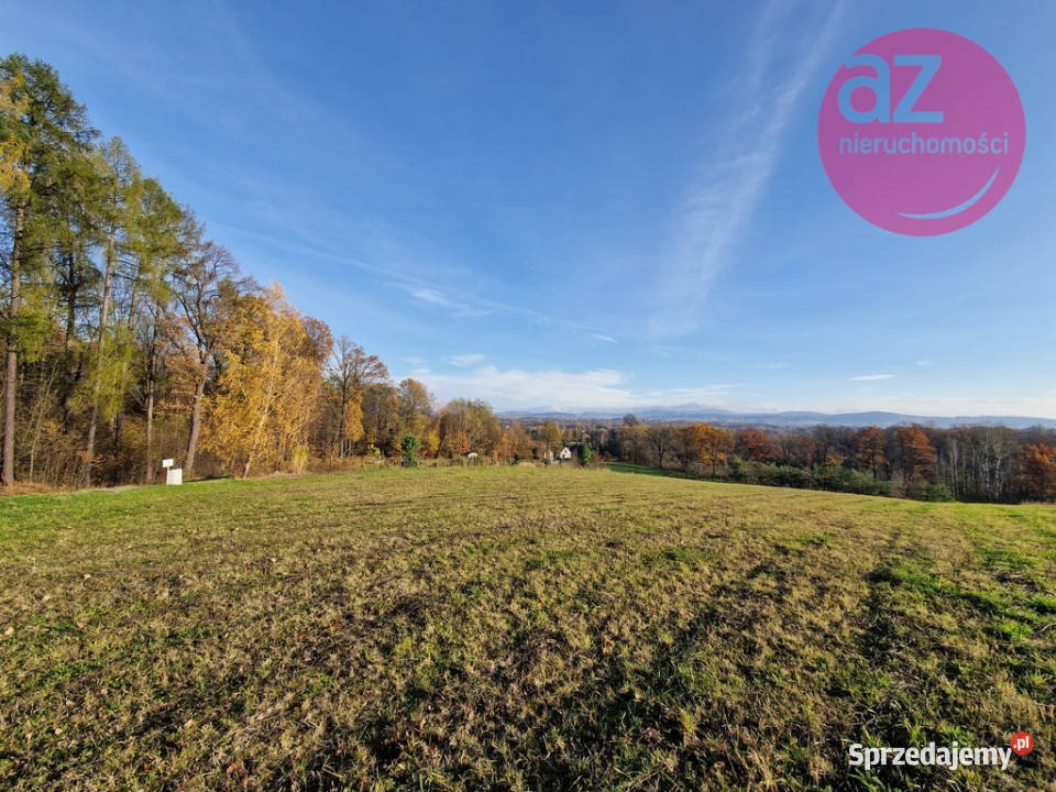 Malownicza widokowa działka budowlana koło Zagorzany