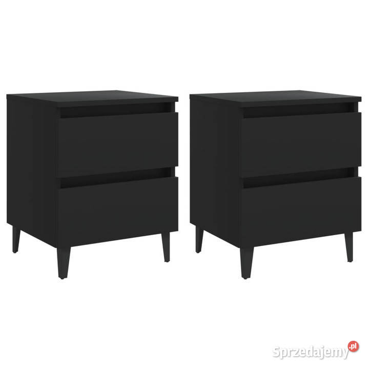 Szafki nocne 2 czarne 40x35x50 WM805872 Warszawa sprzedam