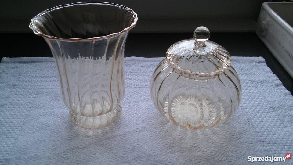 pojemiki szklane wazon cukiernica miodowe Gdańsk sprzedam