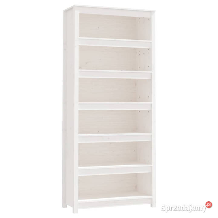 Regał na książki biały 80x35x183 lite drewno Warszawa sprzedam