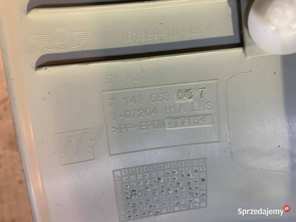 Osłona słupka lewy przód mini r56 r 56 lci lift Szczecin sprzedam