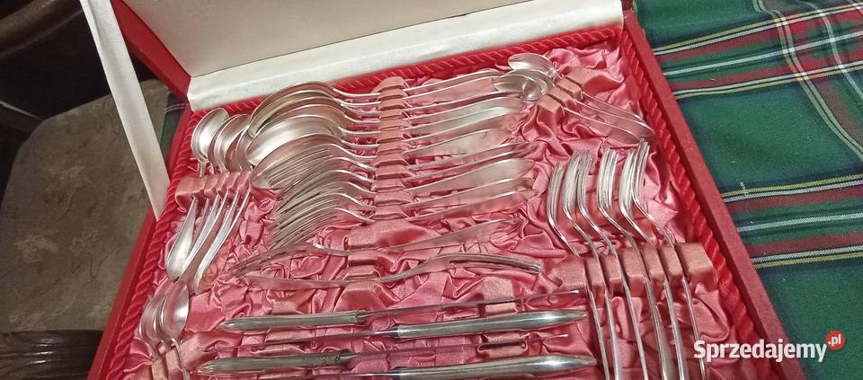 Posrebrzane sztućce z czasów PRL solidna robota
