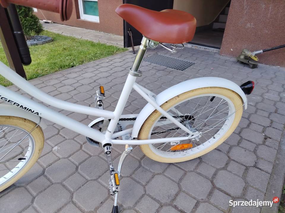 Rower dziewczynki GERMINA Vintage 20 Biały Busko-Zdrój