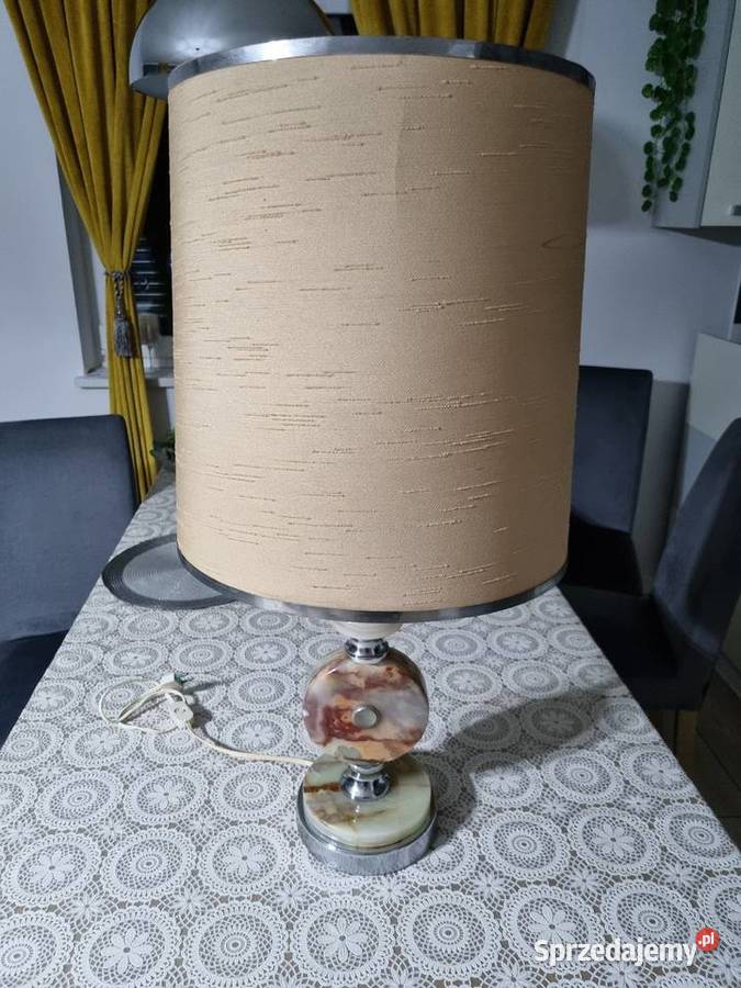 Lampa z marmuru onyx wielkopolskie Wola Podłężna