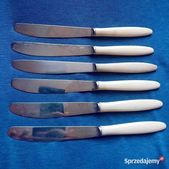 Komplet 6 noży stołowych ze stali nierdzewnej z sprzedam