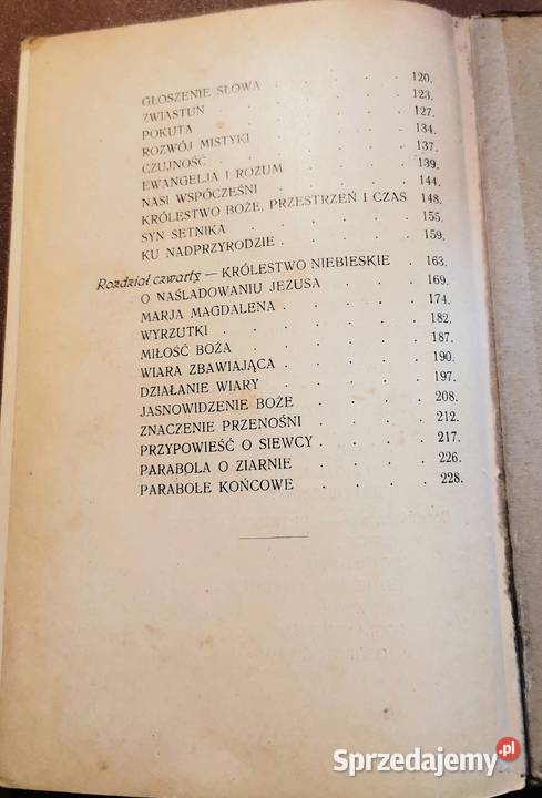 Sedir Uzdrowienia Chrystusa Rok wydania 1930 Lędziny
