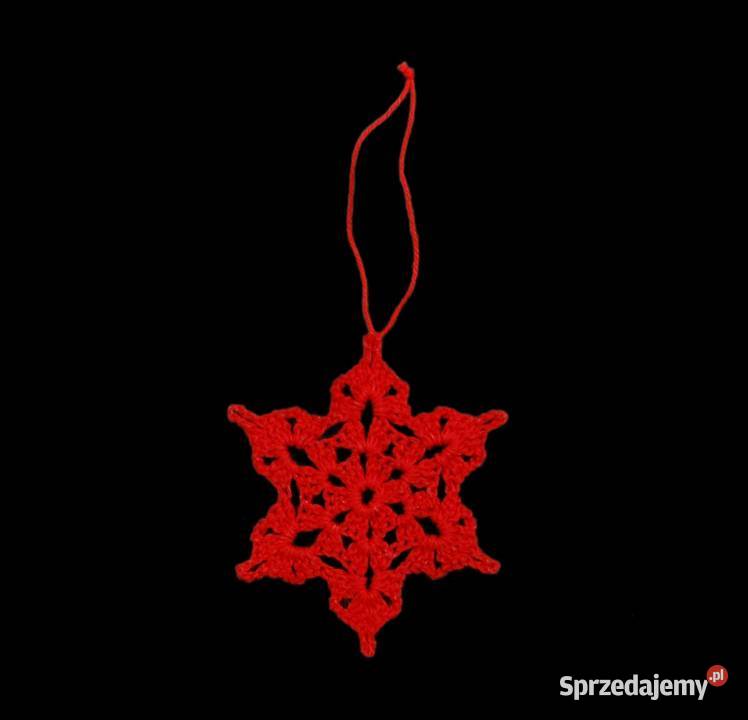 Zawieszka szydełkowa na choinkę gwiazdka 8 Pozostałe opolskie Kluczbork